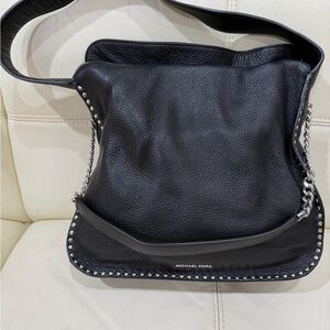 Michael Kors Black Studded Shoulder Bag